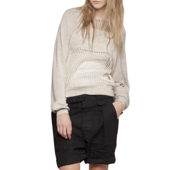Isabel Marant Sweaters - Isabel Marant L Womens 100% Cotton Elise Raglan Pullover Knit Sweater *flaw
